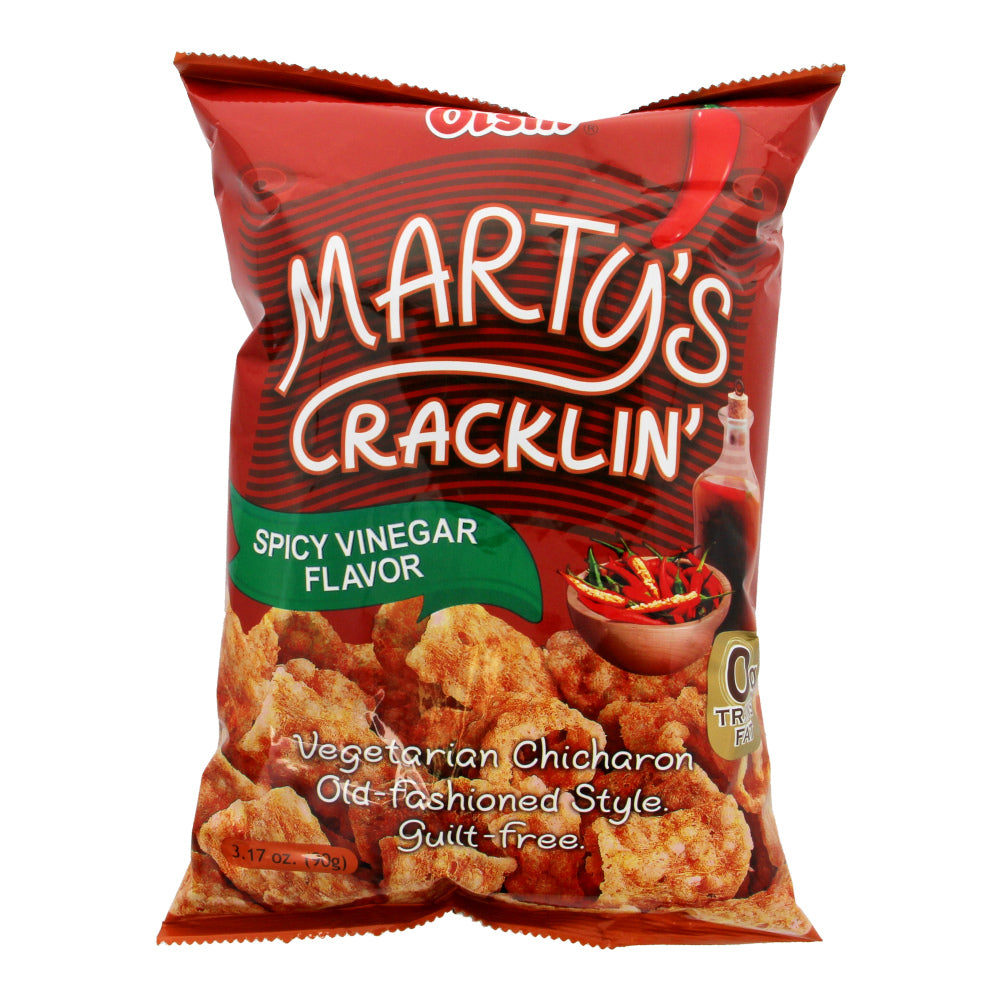 Oishi Marty's Spicy Cracklin' Vegetarian Chicharon 90g