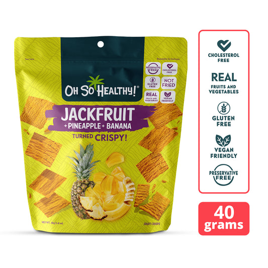 Oh So Healthy! Jackfruit Pineapple Banana Fruit Crisps 40g