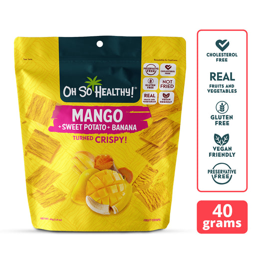 Oh So Healthy! Mango Sweet Potato Banana Fruit Crisps 40g
