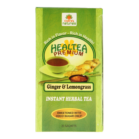 Evina Naturals Premium Ginger & Lemongrass Instant Herbal Tea (20 sachets) 200g