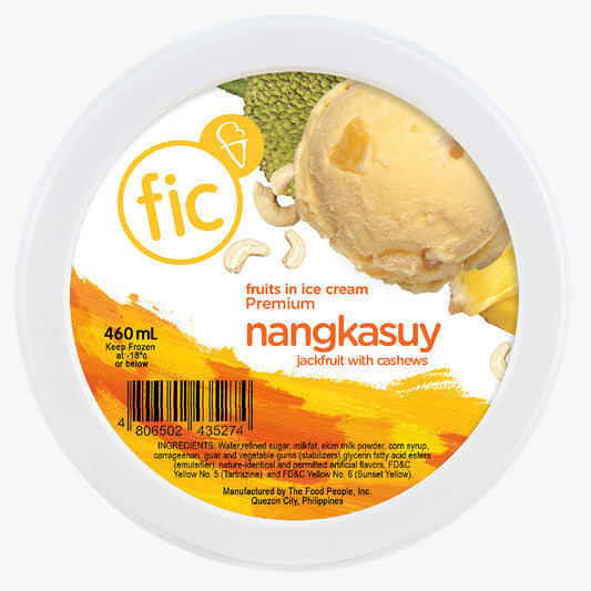 FIC Fruits In Ice Cream Premium Nangkasuy (Jackfruit with Cashews) 460ml