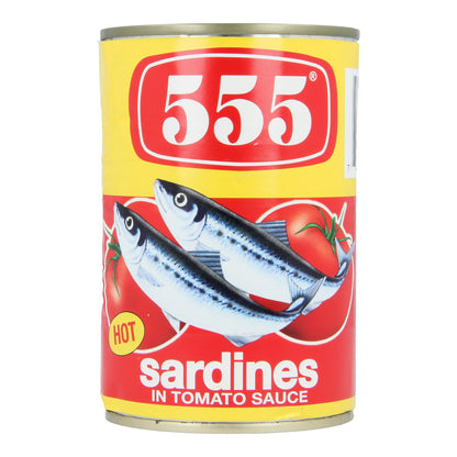 555 Sardines Tomato Sauce with Chilli 425g