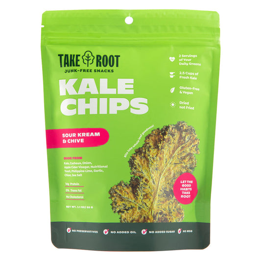 Take Root Kale Chips Sour Kream & Chive 60g